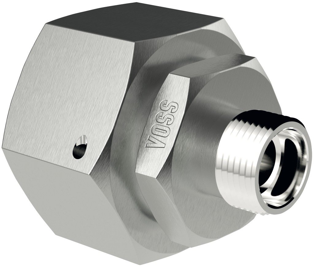 Accouplement En L Réglable EL 15-L - Raccord Hydraulique Avec Joint Torique, Nickelé