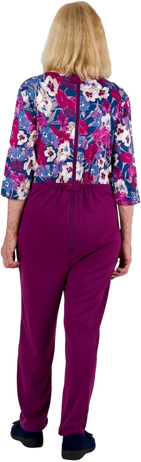 Ovidis Daytime Dementia Clothing - Alzheimers Anti-Strip Jumpsuit - Onesie for Elderly Women - Sia - Image 2