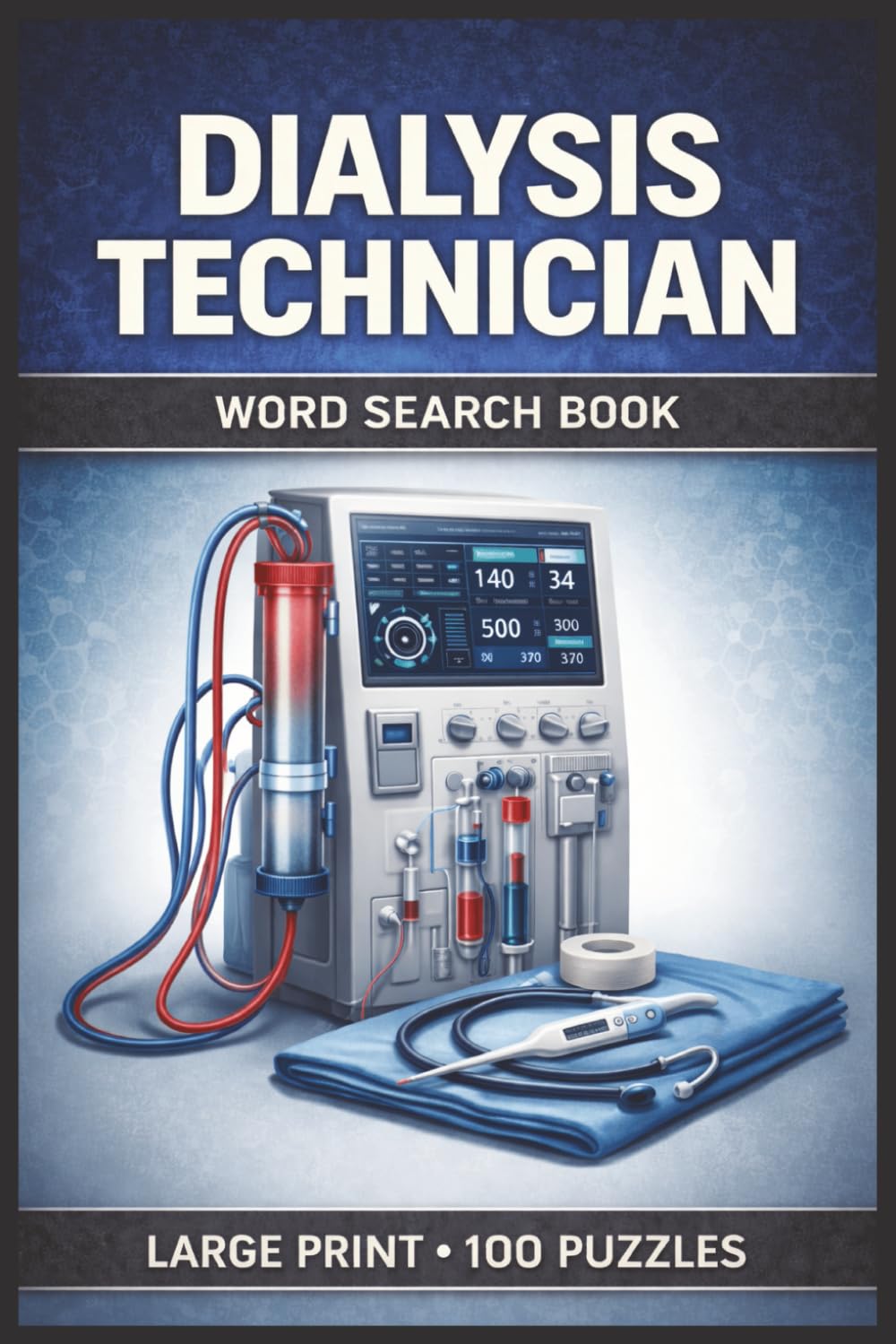 Dialysis Technician Word Search Book: Large Print Puzzle Collection with 100 Word Searches and 2000 Unique Words on Hemodialysis, Vascular Access, and Dialysis Equipment (Medical Series)