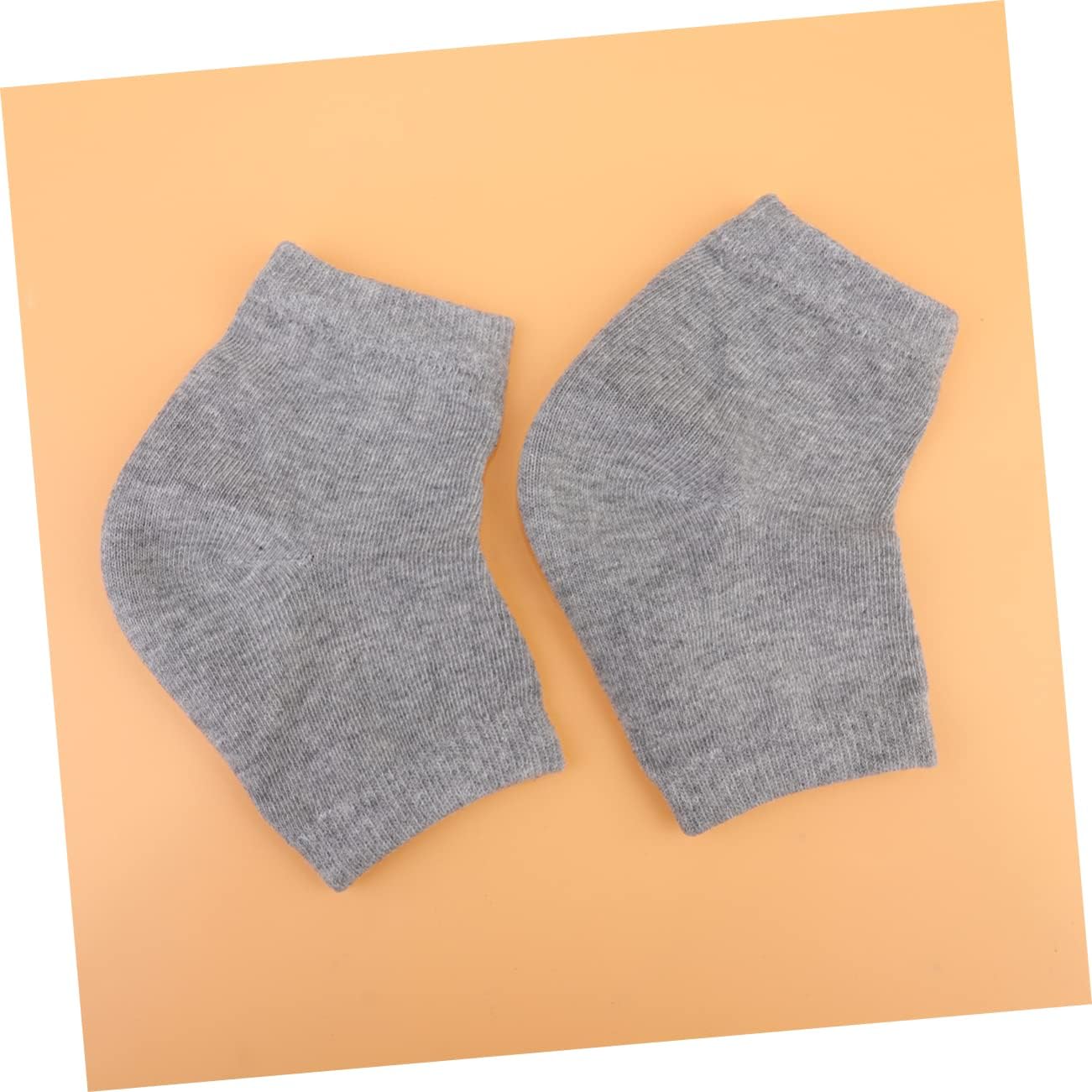 2pairs Gel Socks for Cracked Heels Women's Moisturizing Ankle Socks Toe Protectors Soft Comfortable Elastic