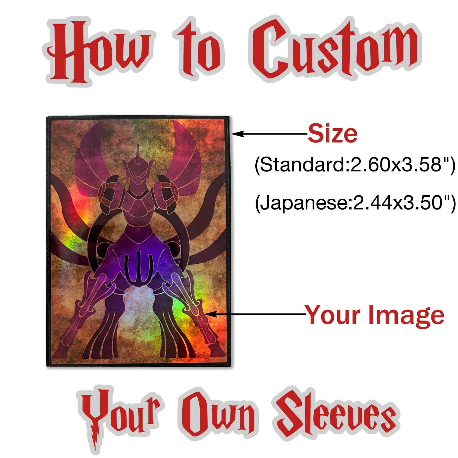 make your own yugioh card sleeves Amazon.com: VEHASAYO Custom Card Sleeves, Make Your Own Trading Collectible Card  Protector, Compatible with Yugioh & Magic The Gathering – MTG, TCG, OCG :  Toys & Games main image 0