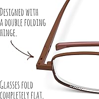 Vista 4 de Lentes Compactas Plegables Planas Lectura Espresso +1.5