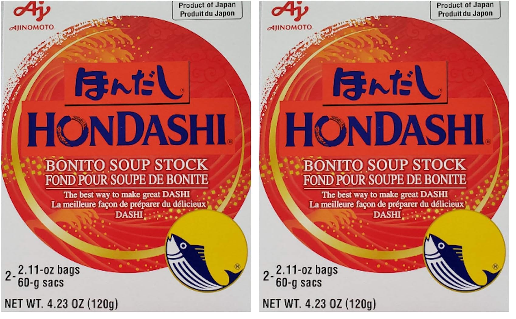 HONDASHI Bonito Soup Stock 4.23oz, 4.23 Ounce (Pack of 2)