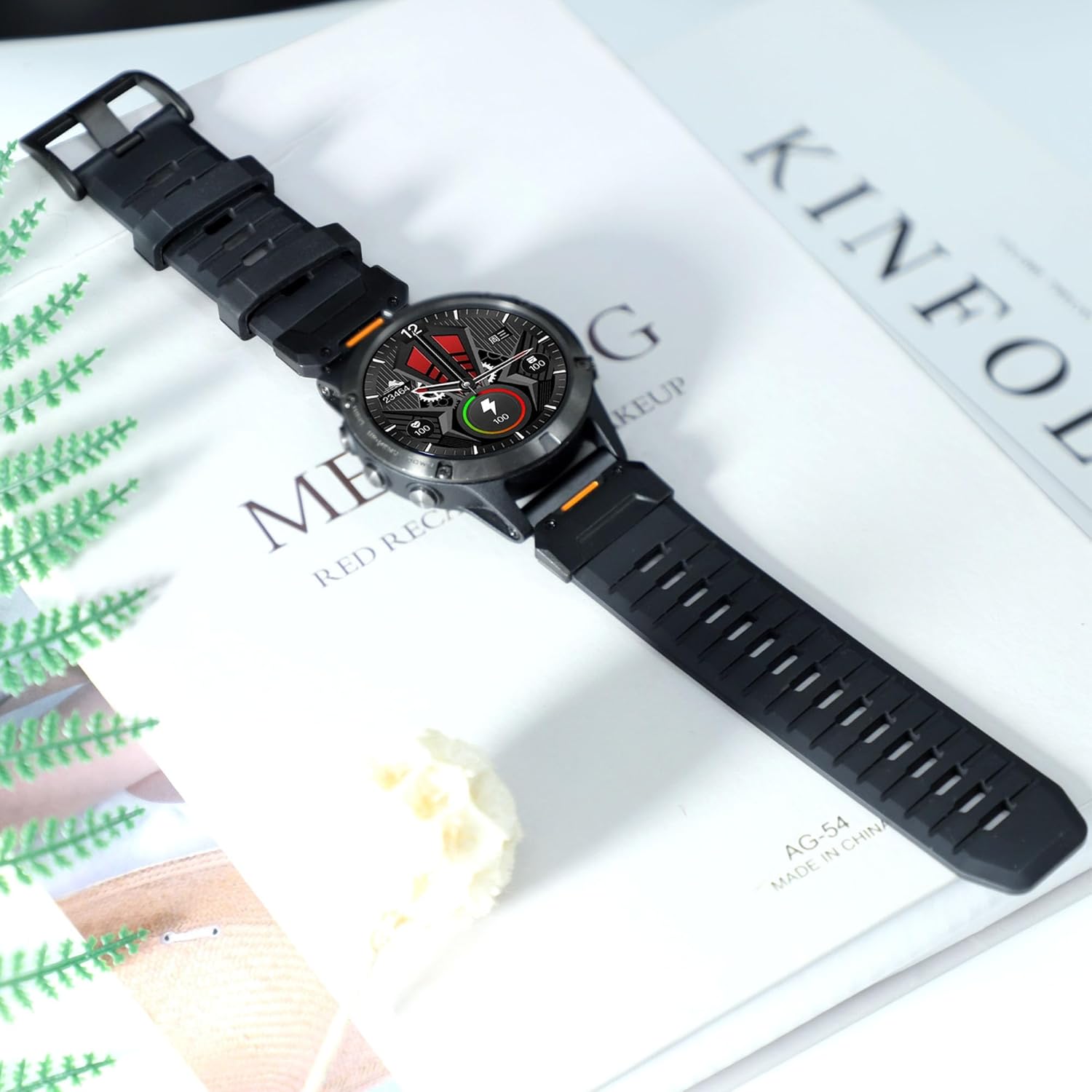 22mm/26mm Watch Band for Garmin (Fluororubber), Quick Fit 22 26 Watch Strap for Fenix 6, 7, Forerunner 965, epix Pro Gen 2, Fenix 7x Pro Sapphire Solar - Replacement for Garmin Watch Bands