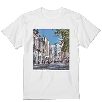 dustcell 都市風景プリント ホワイトTシャツ dustcell 都市風景プリント ホワイトTシャツ 00086-top-wh-xxl.jpg