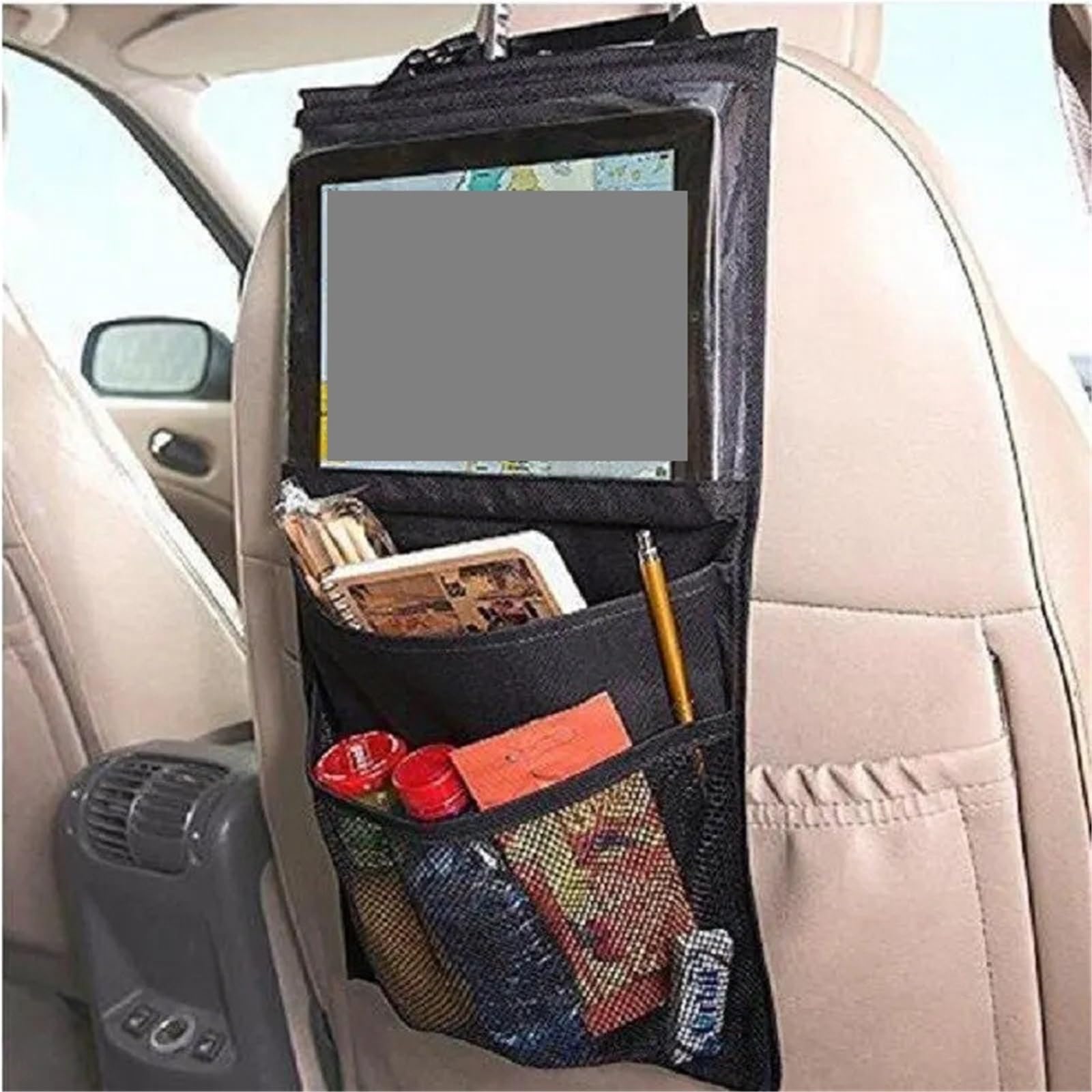 Organizador Asiento Coche Bolsa de almacenamiento for asiento trasero de coche, organizador, bolsa de almacenamiento for asiento de coche, organización de almacenamiento, 4 Uds. Para Almacenamiento