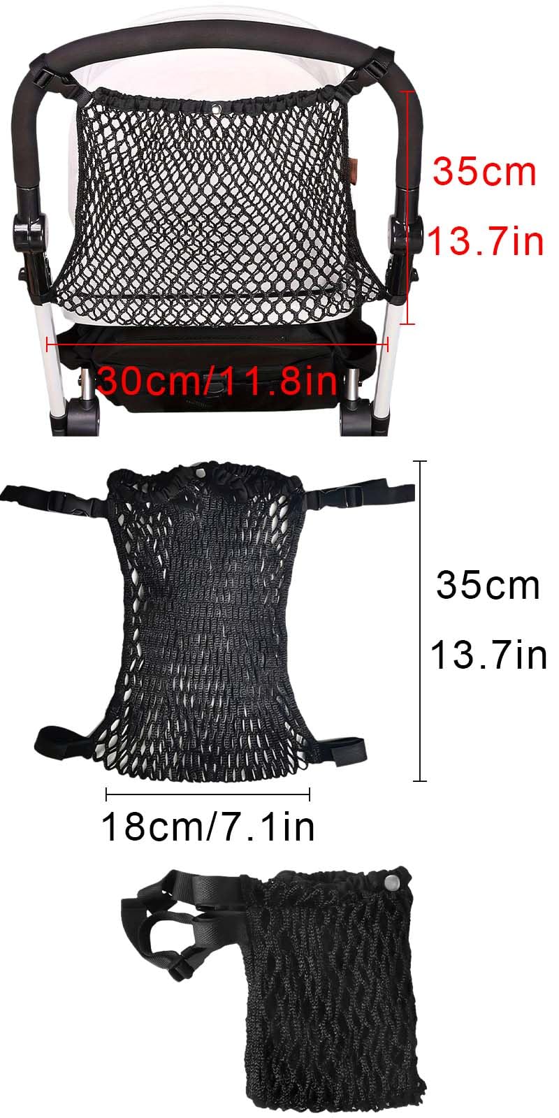 Borsa organizer per passeggino, Rete portaoggetti per passeggino, Borsa a rete per passeggino, Borsa a rete per passeggini, Borsa in Rete per Passeggini, adatti per passeggini, carrozzine per bambini