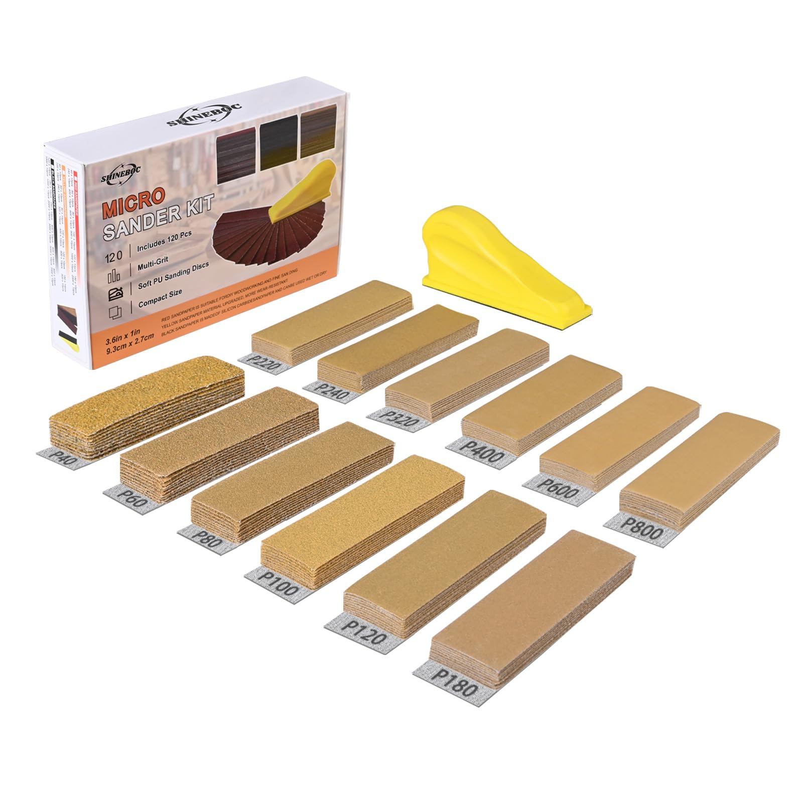 Micro Sander Kit - 120-7000 Grit Sandpaper -9