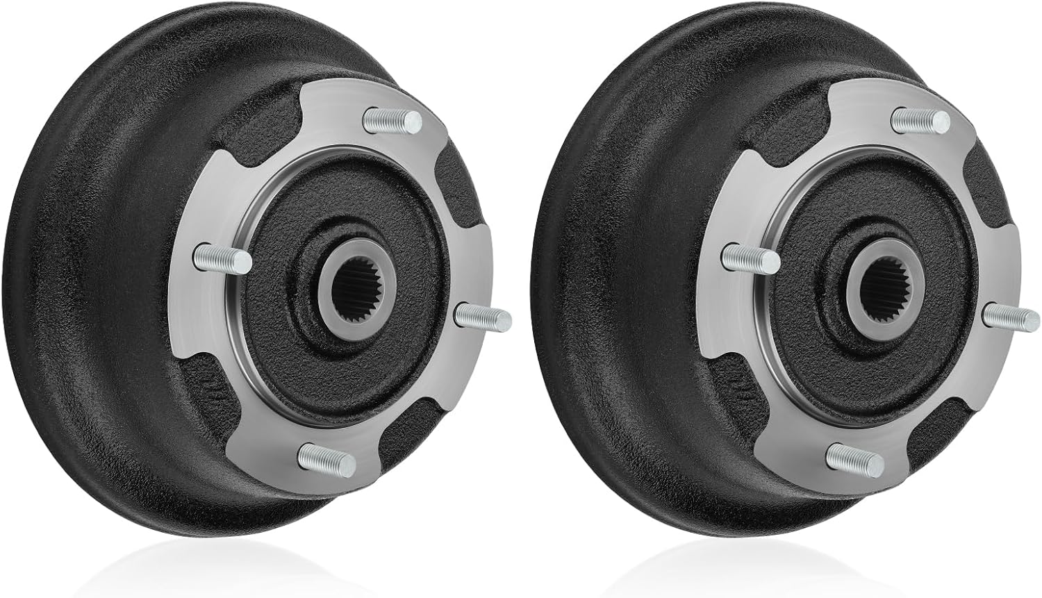 M MATI 2PCS Front Brake Drum W/Bolts for Kawasaki Mule SX KAF400 2017-2024 Mule 600 610 4x4 KAF400 2005-2016 41038-0013 41038-0582 92153-0920 92154-1313 92153-0920