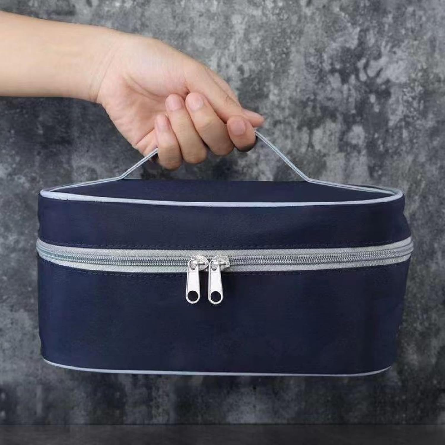 Outdoor Cutlery Picnic Bag Portable Bowls, Chopsticks Spoon Cutlery Set Travel Double Layer Insulation Anti-Scald Bowl