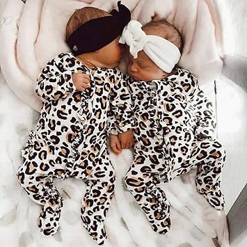 Marxways - Tutina per neonato con stampa leopardata a maniche lunghe e  bottoni, multicolore : Amazon.it: Abbigliamento