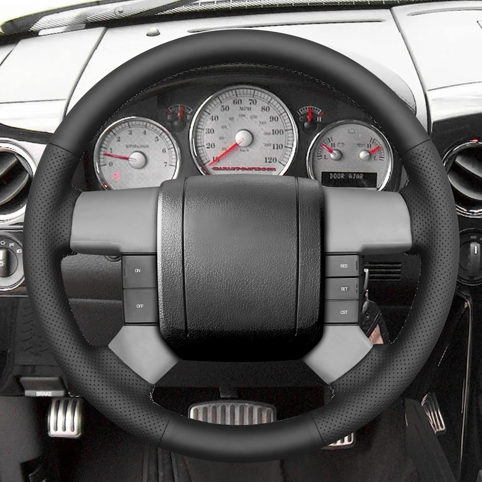 MEWANT Ręcznie szyta osłona kierownicy do Ford F150 F250 F350 2004-2008 akcesoria do Ford F150