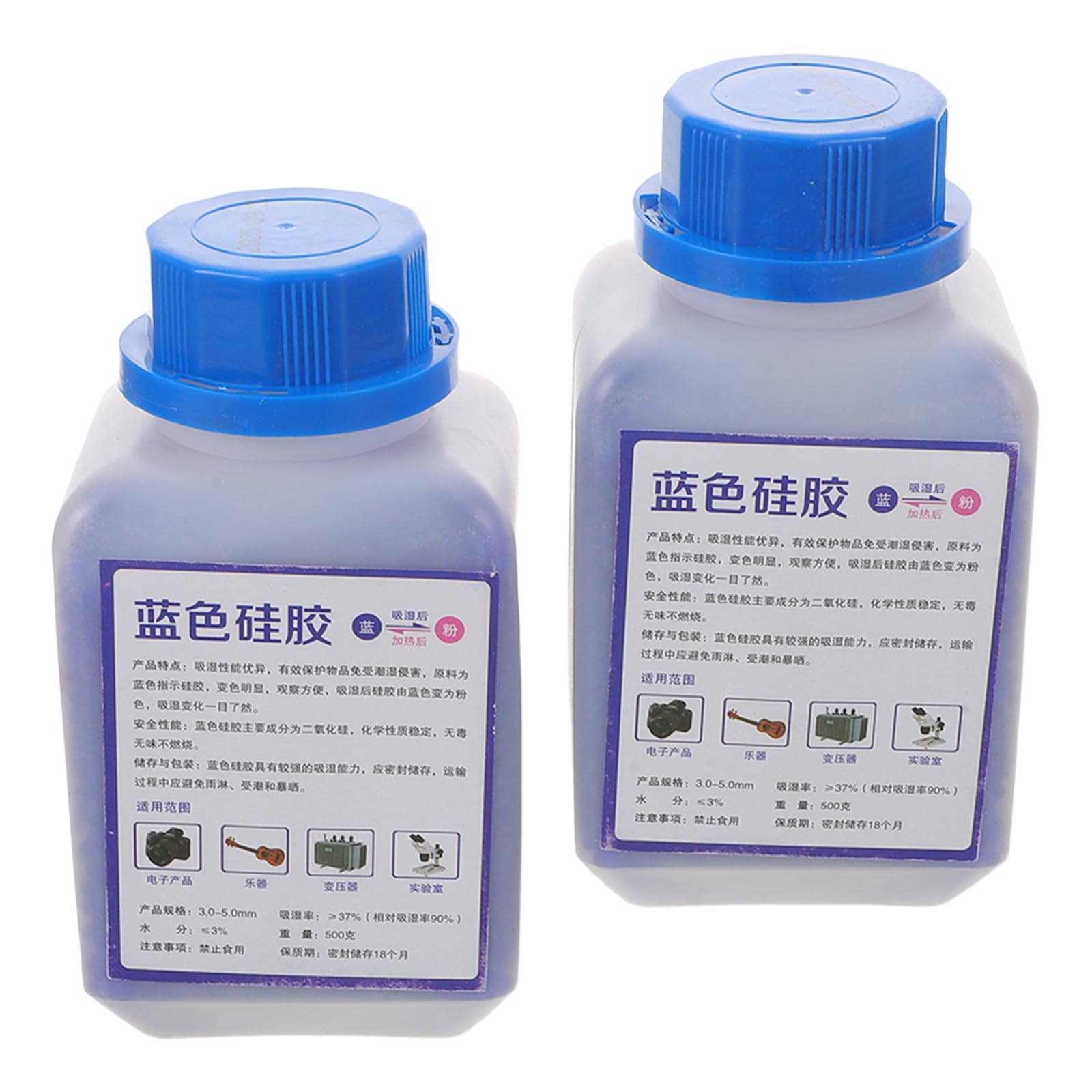 Artibetter Desecante de Sílice en Perlas Indicadoras Azules, Silicona, 500g (1,1 Lb), Reutilizable, para Filamentos de Impresora 3d y Electrónica, Secado de Filamentos y Almacenes
