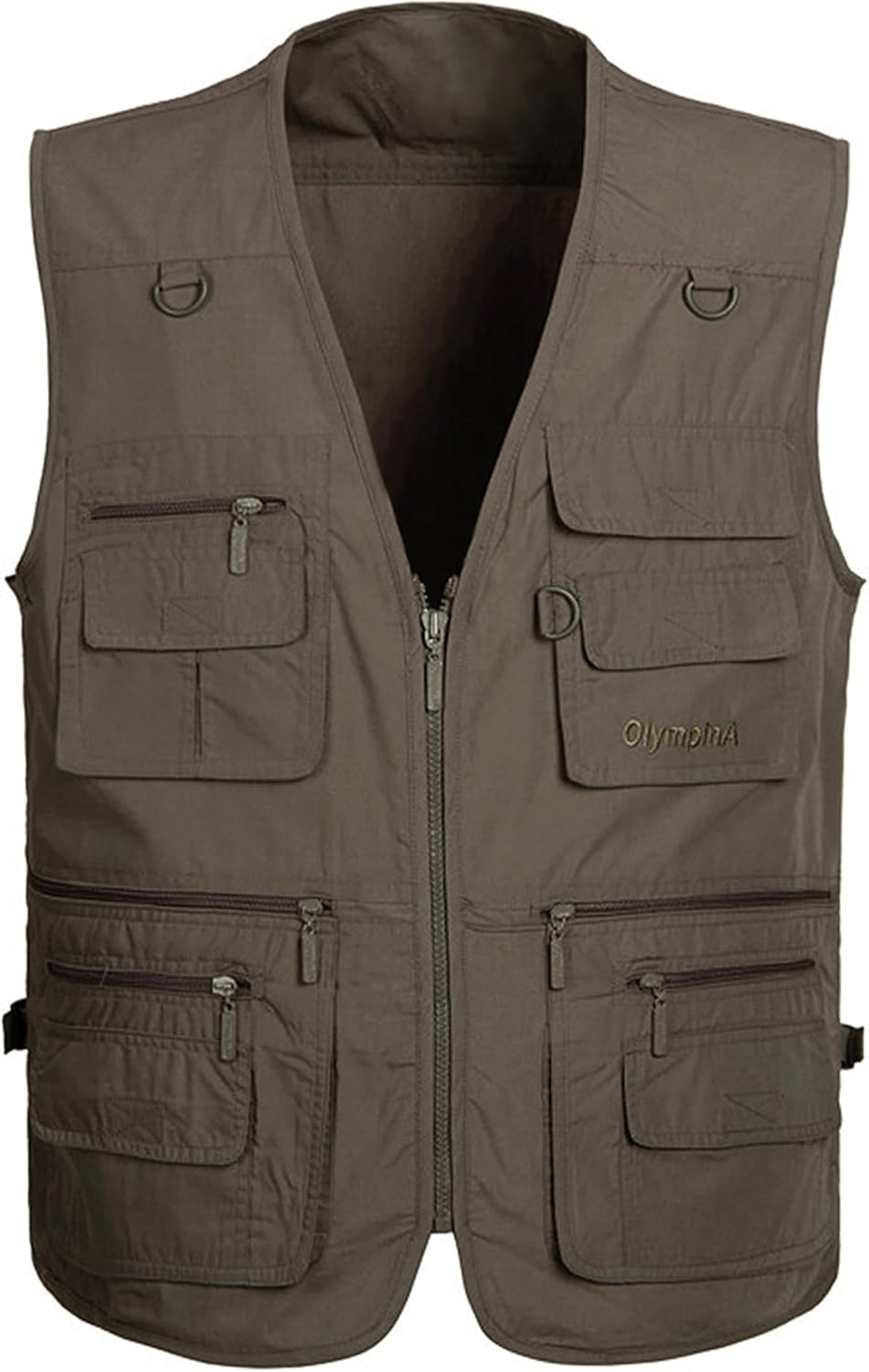 Lentta Men's Fishing Vest Summer Outdoor Lightweight Work Photo Vest 16 Pockets