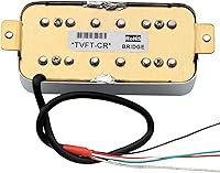 Vista 4 de Artec TVFT-A Filtertron Style Alnico Humbucker - Pastilla de puente para guitarra eléctrica, 5 imanes, 6.5K, cromo