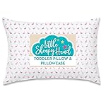 Little Sleepy Head Toddler Pillow with Pillowcase 13x18 - Kids Pillow for Sleeping - Better Neck Support Ergonomic Pillow and Toddler Pillowcase - Best Pillows for Kids (Flamingo Flock)