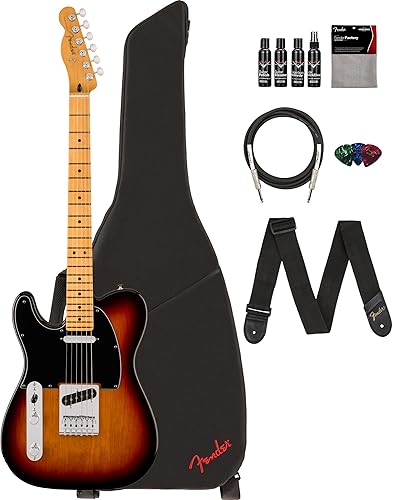 Miniatura 13 de Fender Player II Telecaster - Paquete color caramelo claro con estuche, correa, cable, paquete de 3 púas y kit de limpieza para guitarra