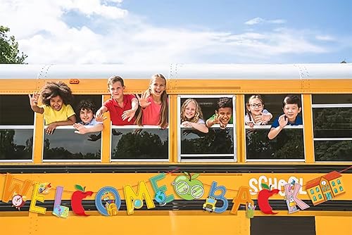 Miniatura 4 de Cartel de regreso a clases para el primer día de escuela, primer día de escuela, pancarta de bienvenida a la escuela, cartel de Apple para tablón de