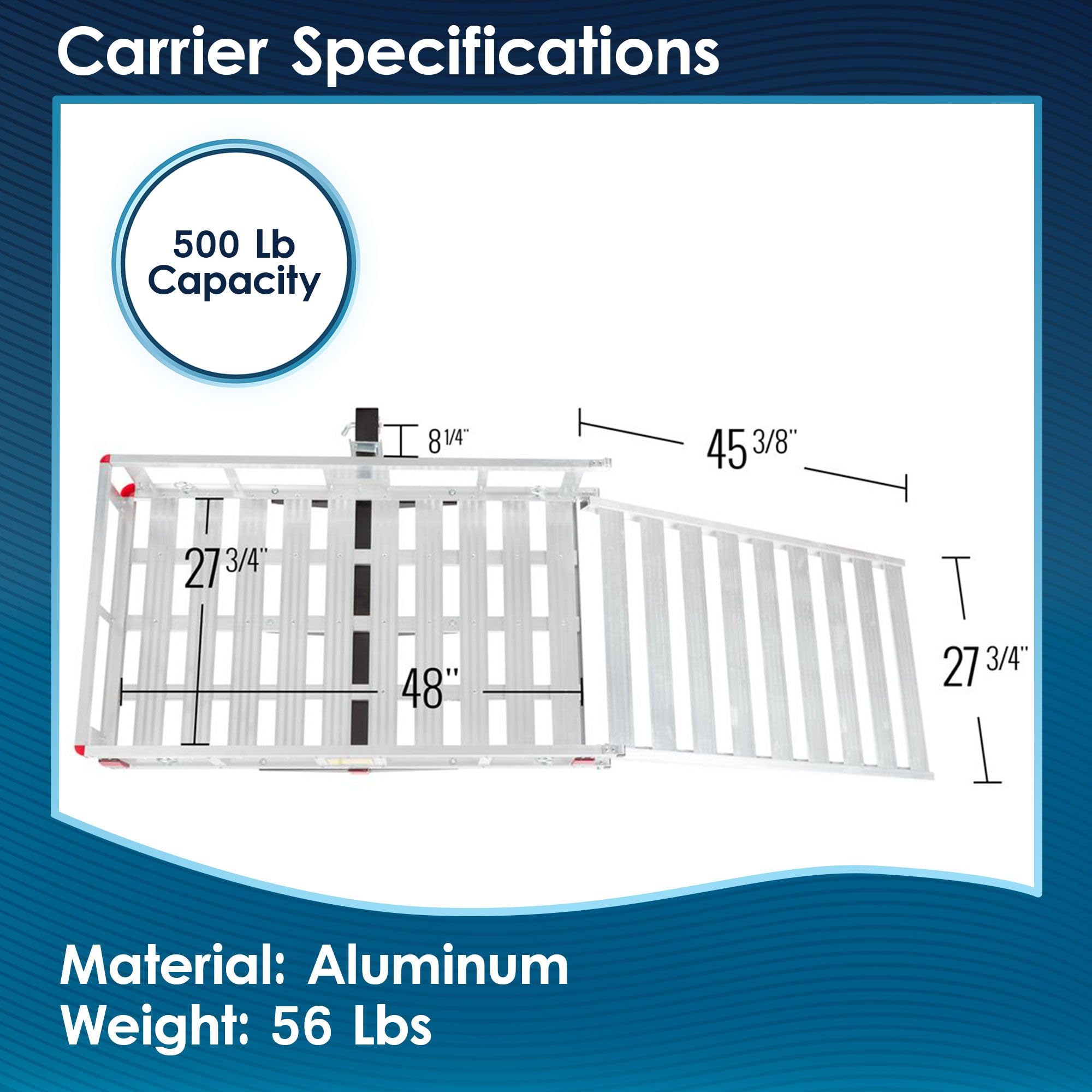 Wheelchair Scooter Carrier wRamp Car Truck SUV 500 lb Cap Silver Spring product thumbnail 3