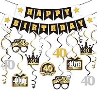 Vista 36 de LINGTEER - Serpentinas para fiesta de cumpleaños, 24