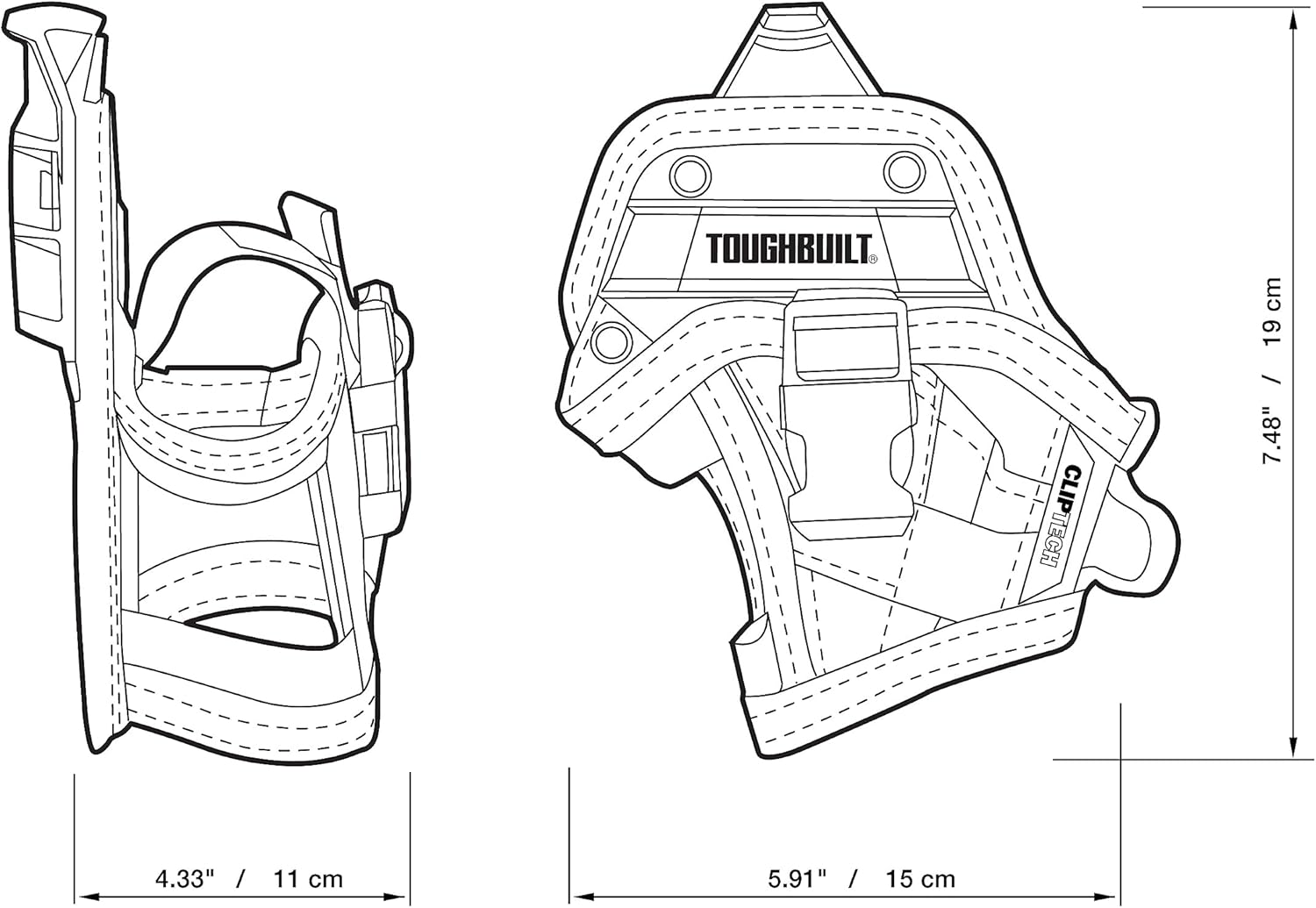 Toughbuilt Drill Holster Lithium Ion, TB-CT-20-S