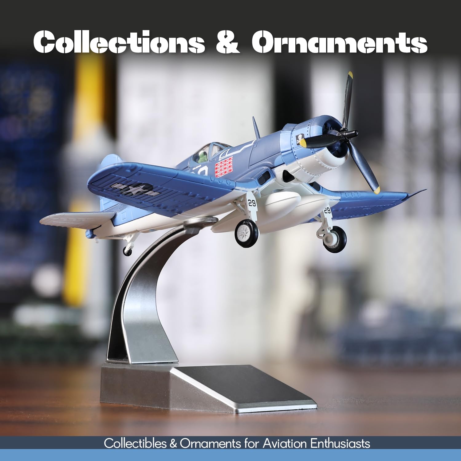 Model samolotu myśliwskiego Corsair F4U w skali 1/72 z siedzibą w amerykańskiej marynarce wojennej Jolly Rogers nr 29 bombowiec myśliwski miniaturowy metalowy odlewany model samolotu zestaw ze