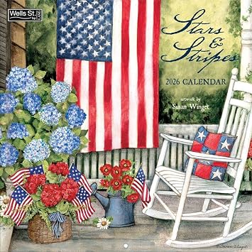 WSBL Stars & Stripes 2026 12X12 Wall Calendar 26997001742