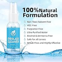 Vista 3 de Limpiador de Gafas Kit de Limpieza de Anteojos, Spray de Limpiadores de Lentes con Paño de Microfibra, Kit de Limpieza de Gafas Portátil