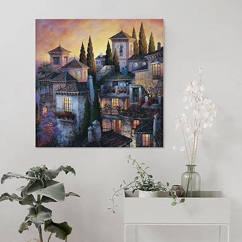 Miniatura 5 de Posters for Room Aesthetic Luis Romero Castle Classic Art Painting Canvas Wall Art for Living Room Wall Art Poster Scroll Canvas Painting Picture