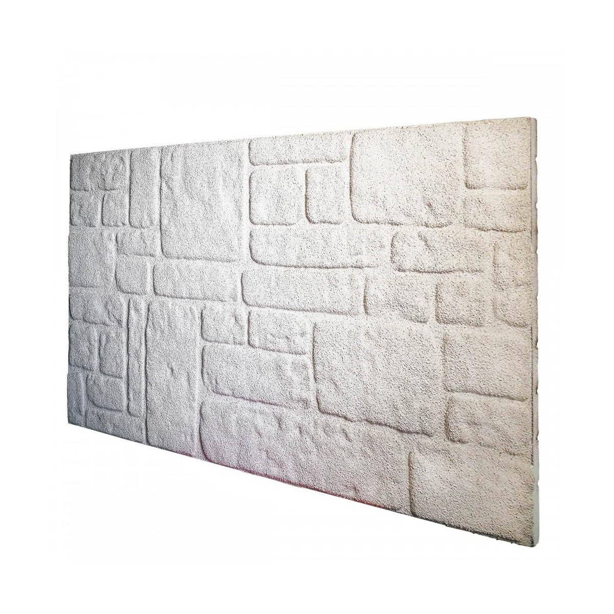 Panel de imitación de piedra de poliestireno expandido resinado. Medidas: 100 x 50 cm. Grosor: 2 cm. Nordica – Caja de 10 paneles (desarrollan 5 m²)