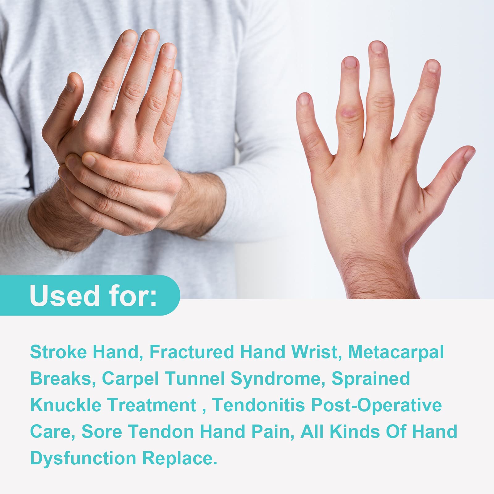 Stroke Resting Hand Splint by Sylong Carpal Tunnel Wrist Brace Night