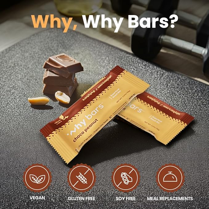 Why Bars, Barras Saludables, Pack Variado, 7 Barras de 58 g miniatura 4