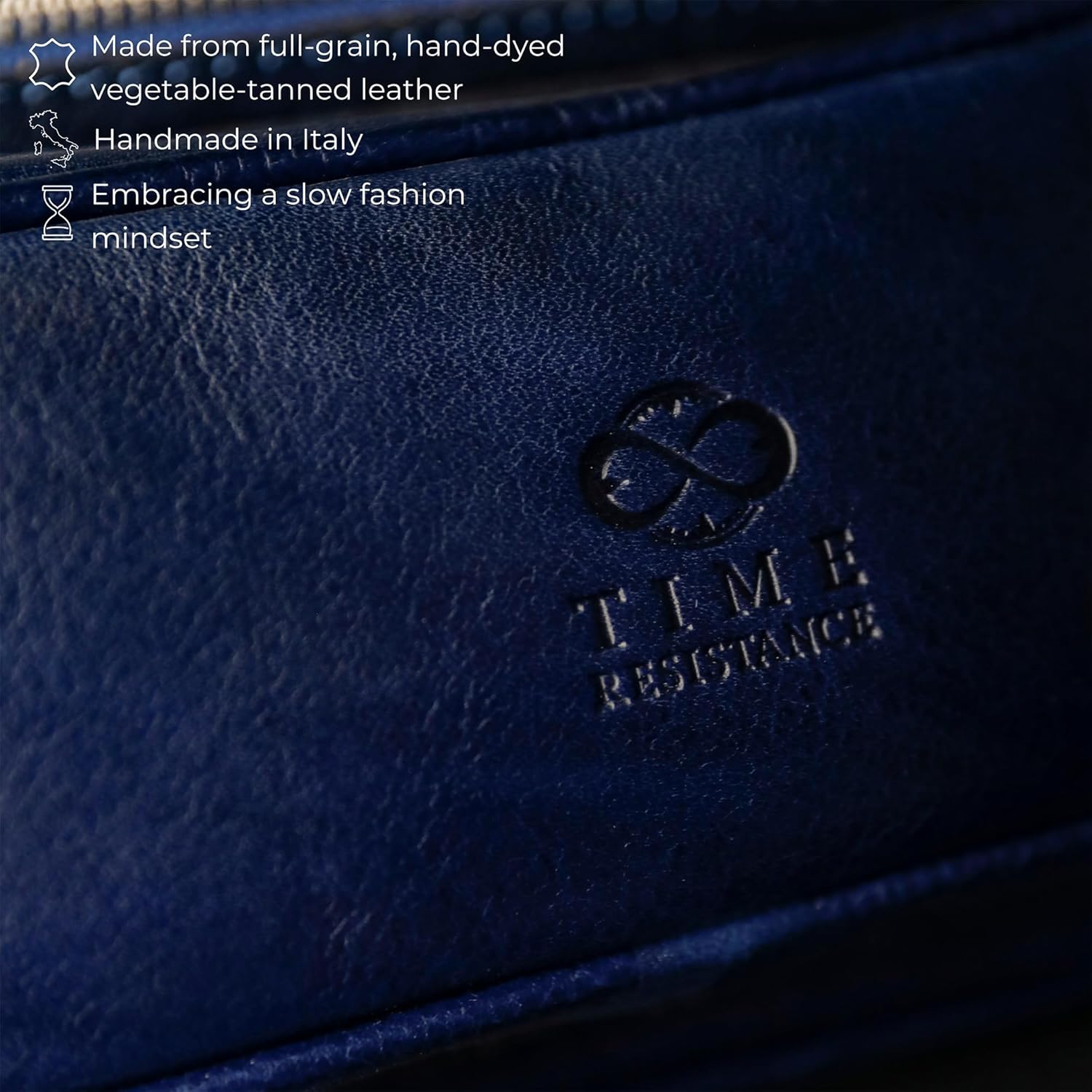 Leather Waist Pack | Belly Bag | Waist Bag| Leather Belt Bag | Leather Fanny Pack Handmade in Italy – Time Resistance - Image 4