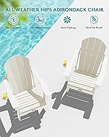 Vista 394 de SERWALL - Silla plegable Adirondack para patio, jardín, exterior, resistente a la intemperie, sillas para hoguera, color naranja