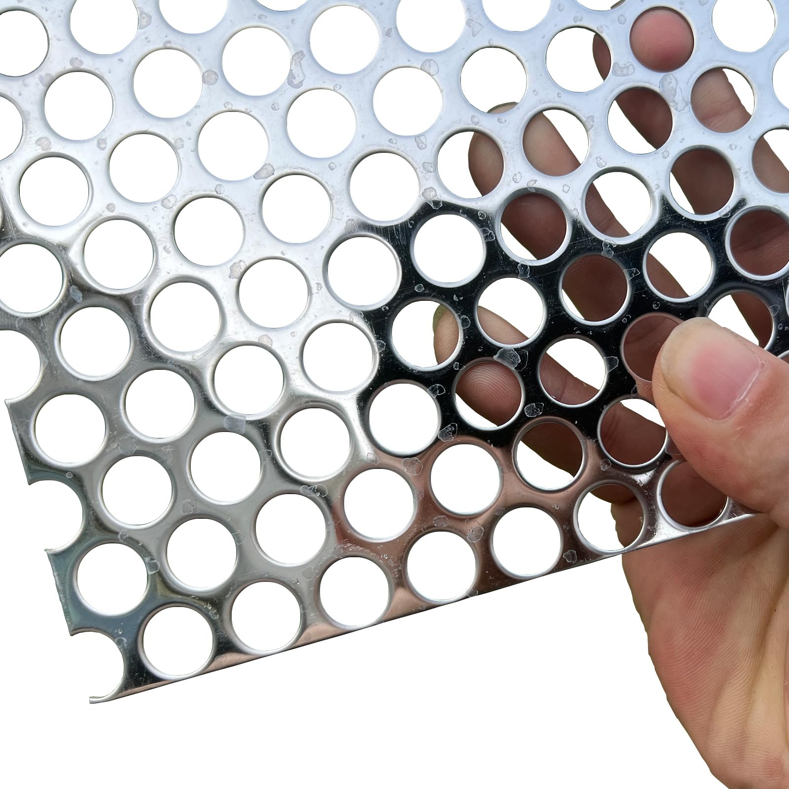 16"x12" Opening Round Holes About 1/2inch (12mm) Perforated Metal Sheets 19Gauge Expanded Metal Mesh Perforated 304 Stainless Steel Sheet Mesh Screen Panel Decorative Panel Decorati Plate