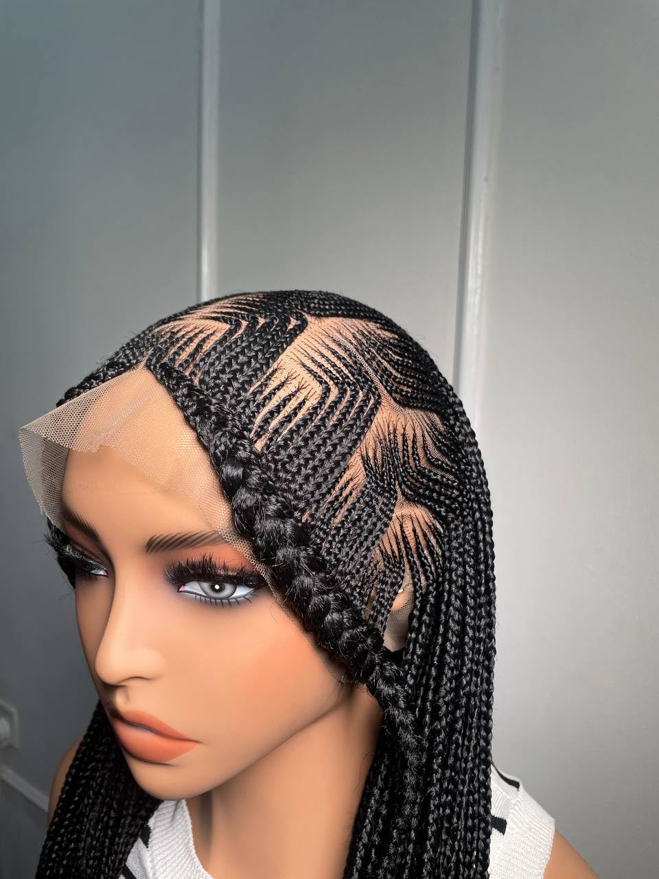 Half Fulani Braided Wig (Maze Fulani Black)