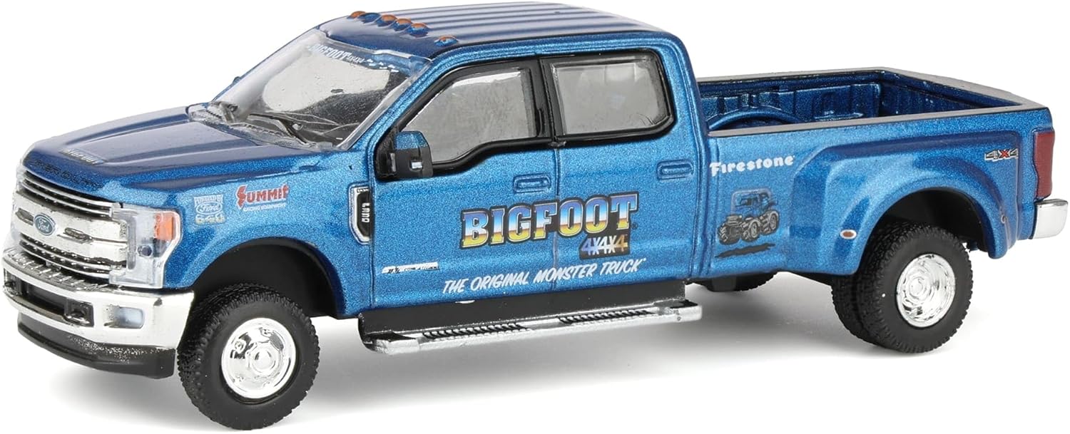 Greenlight 1/64 2019 Ford F-350 Dually Clean Version, Bigfoot #1 The Original Monster Truck 51457-A
