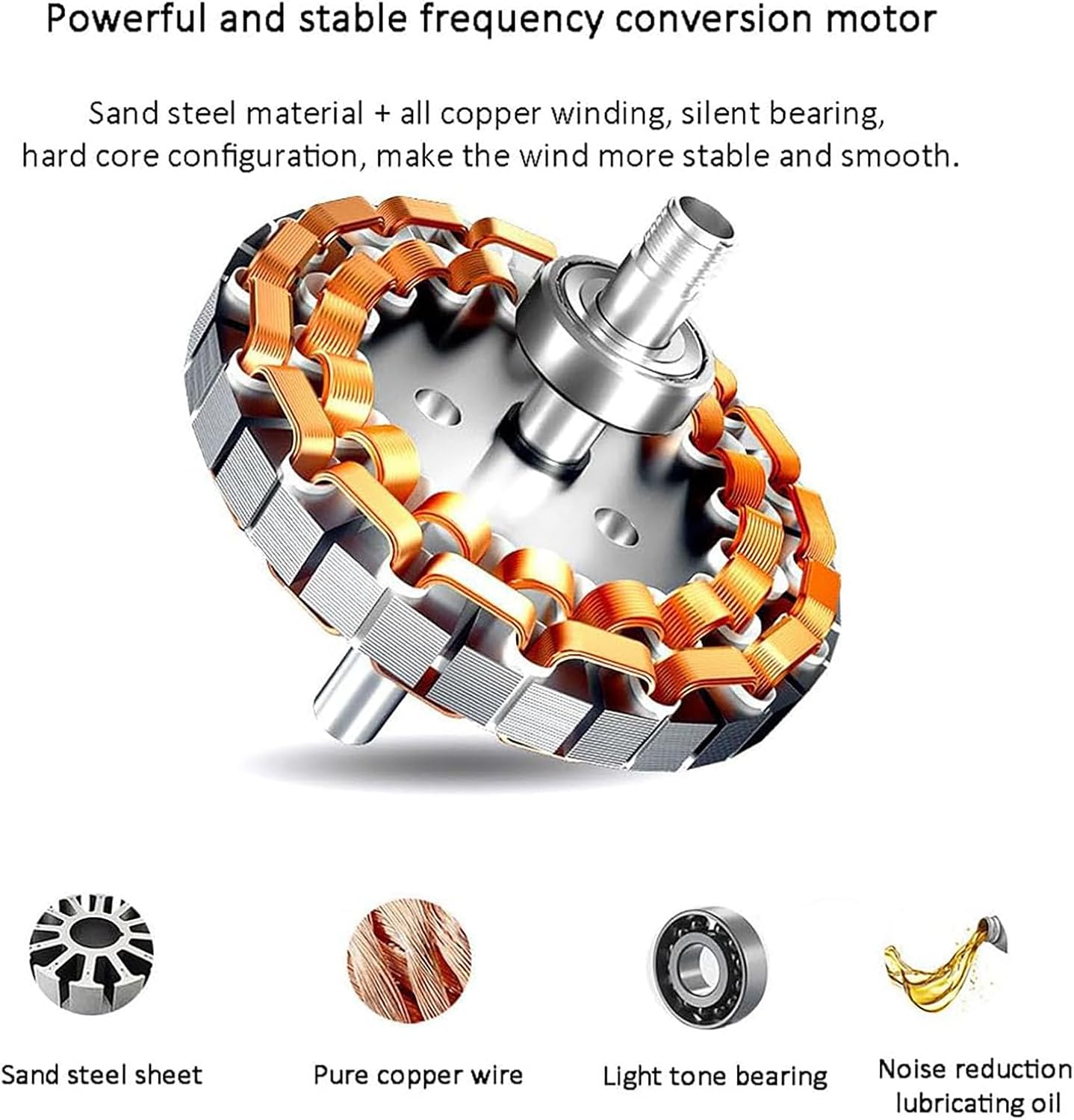 Simple Swing Head Ceiling Fan Lamps Bedroom Silent Ceiling Light Dimmable with Remote Control Smart LED Fan Ceiling Light Restaurant Living Room Bedroom Ceiling Fans with Lights (Gold)