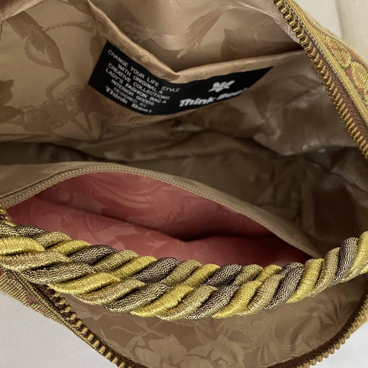 ThinkBee!シングビー　ハンドバッグ　ビーズ　スパンコール Amazon.co.jp: タグ付き Think Bee シンクビー ハンドバッグ