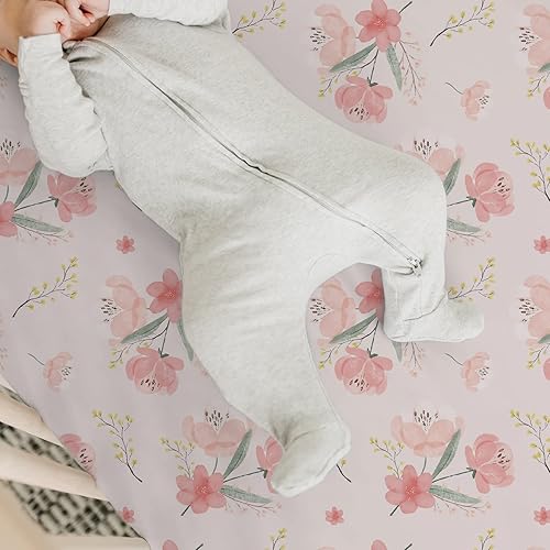 Miniatura 4 de BROLEX Sábanas bajeras para cuna de bebé Sábanas para cuna infantil - Juego de 2 para colchón de cuna de tamaño estándar para niños y niñas -