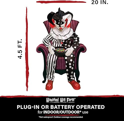 Miniatura 7 de Haunted Hill Farm Tekky - Motosierra activada por movimiento oxidado por Tekky, animatronic de Halloween para decoración de bromas de fiesta de