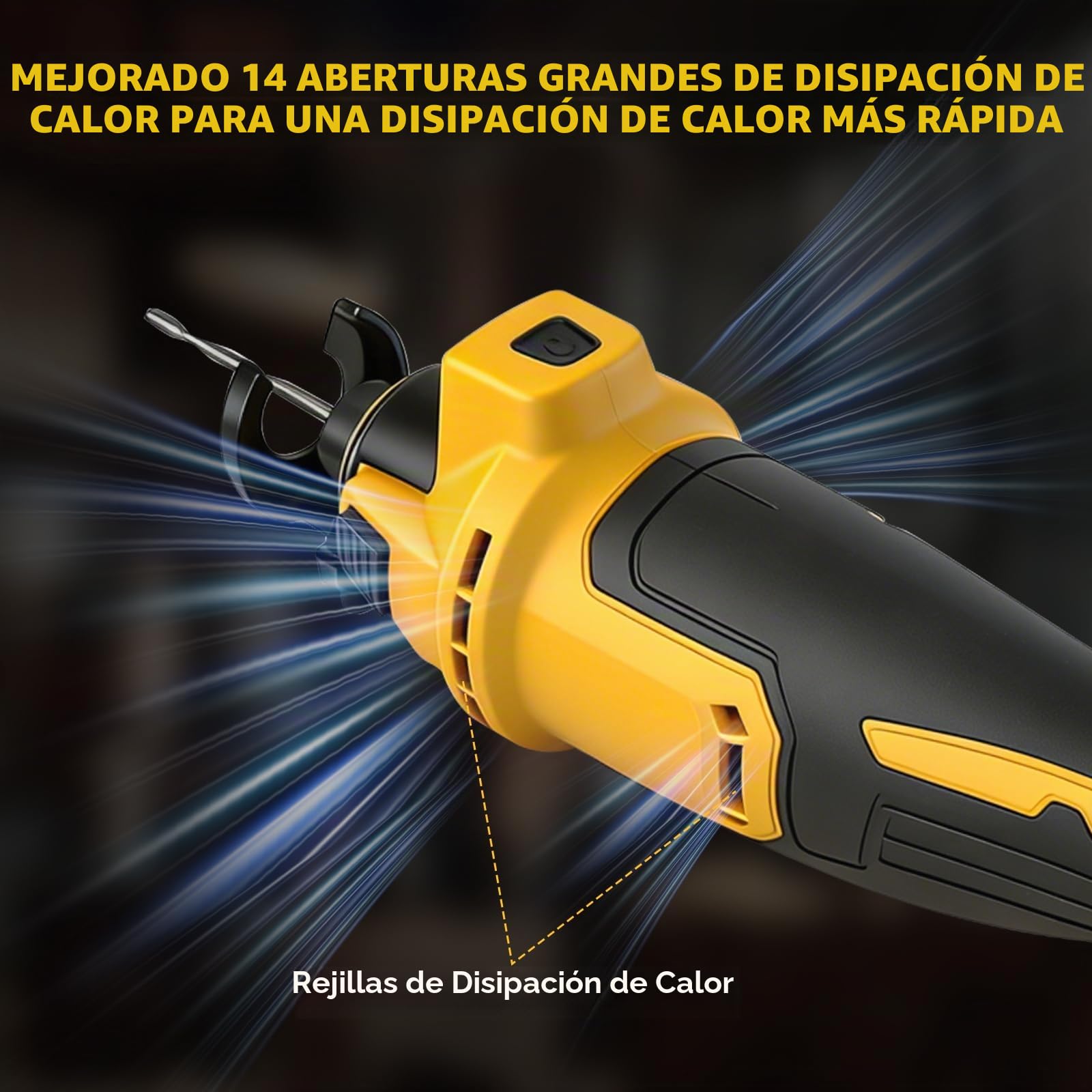 Herramienta inalámbrica de corte para paneles de yeso para baterías DEWALT de 18V 20V, sierra rotatoria para yeso sin escobillas con 20000 25000 30000 3 velocidades variables para corte de chapa de