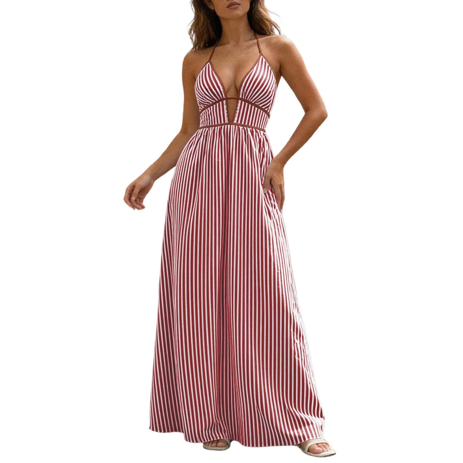 Robe de plage décontractée et longue pour les vacances d'été