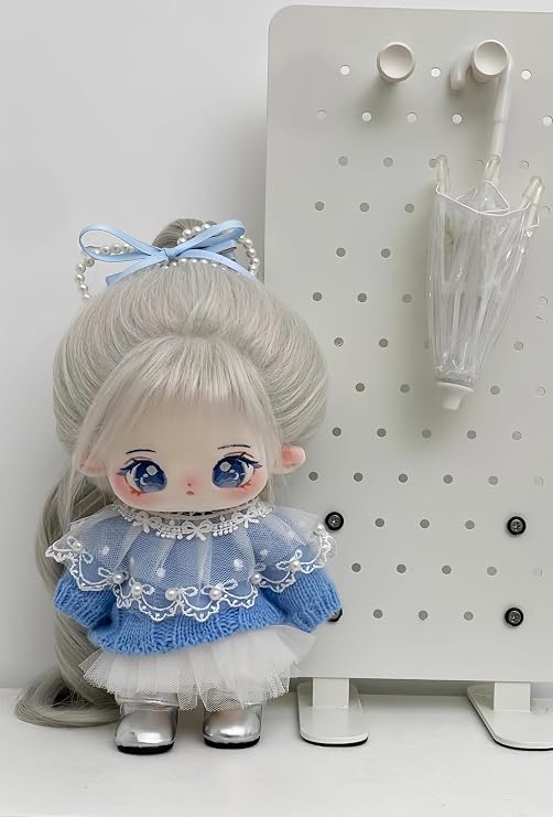 20cm Plush Doll with Skeleton,Cute Anime Cotton Dolls,8 inch,Kawaii Dress up Collection Gift (C)