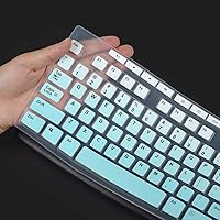 Vista 2 de Funda de teclado para teclado Logitech MK370 MK295 MK270 K270, protector de piel para teclado Logitech MK370 MK270 K270 - Gradual Mint