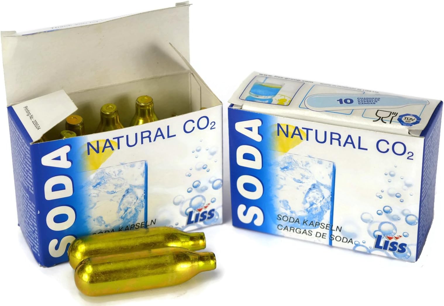 20 x Liss Natural CO2 8g Soda Capsules (2 x Full Box)