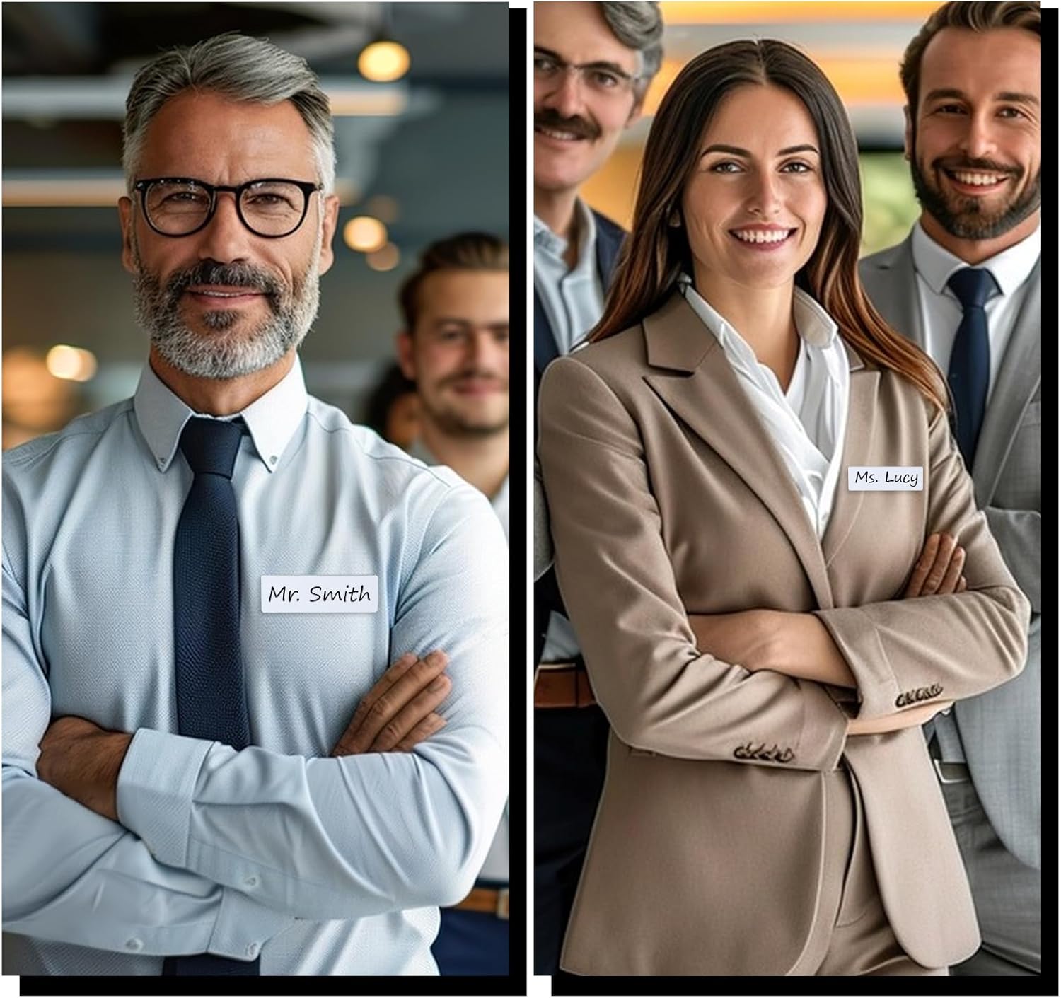 10 Pack Name Tag Pin, Personalized Blank Name Tags with Clips for Office Workers Business and Personal Use, 1.5 X 3 Inch - Image 5