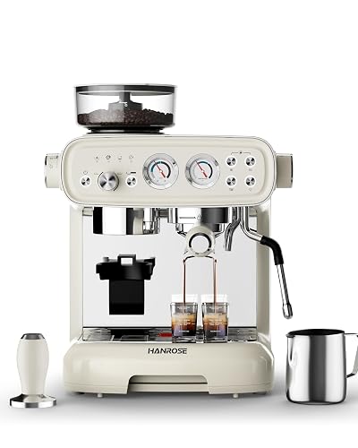 Espresso Machine With Grinder, 20 Bar Espresso Machine with Milk