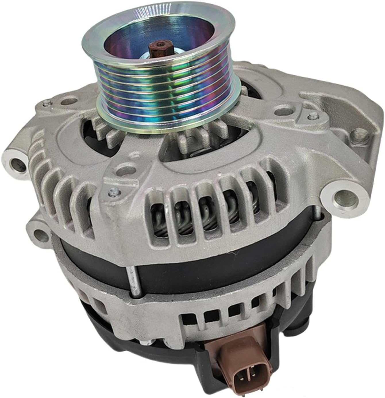 Alternator Replacement Fit for 2003-2007 Honda Accord L4 2.4L, Replace 31100-RAA-A01 31100RAAA01, With 2 Pcs Belts & 3 Pcs Bolts