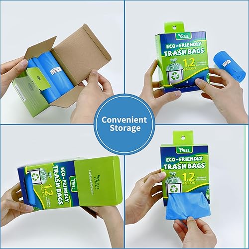 Miniatura 4 de Bolsas de basura pequeñas de 1.2 galones Bolsas de basura pequeñas para bolsa de basura de baño, mini forros de basura para baño, dormitorio,